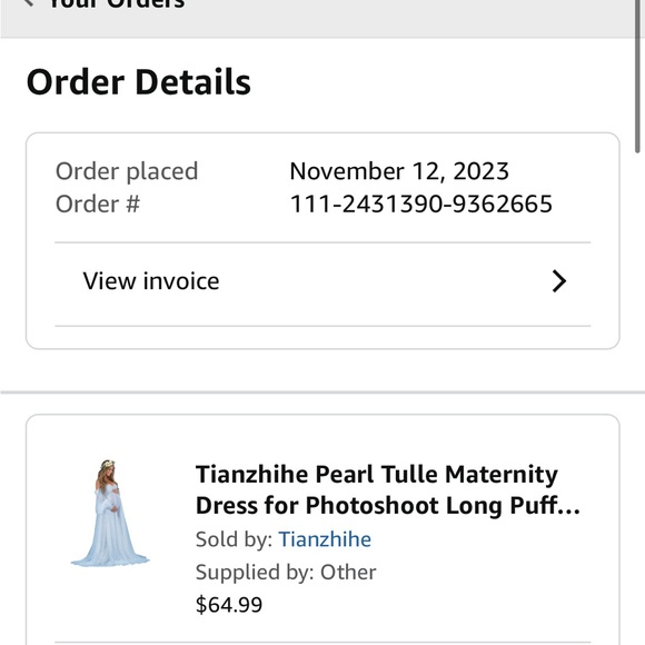 Maternity Photos Light Blue Strapless Dress with Pearl Embellishments Corset tie - Picture 5 of 8